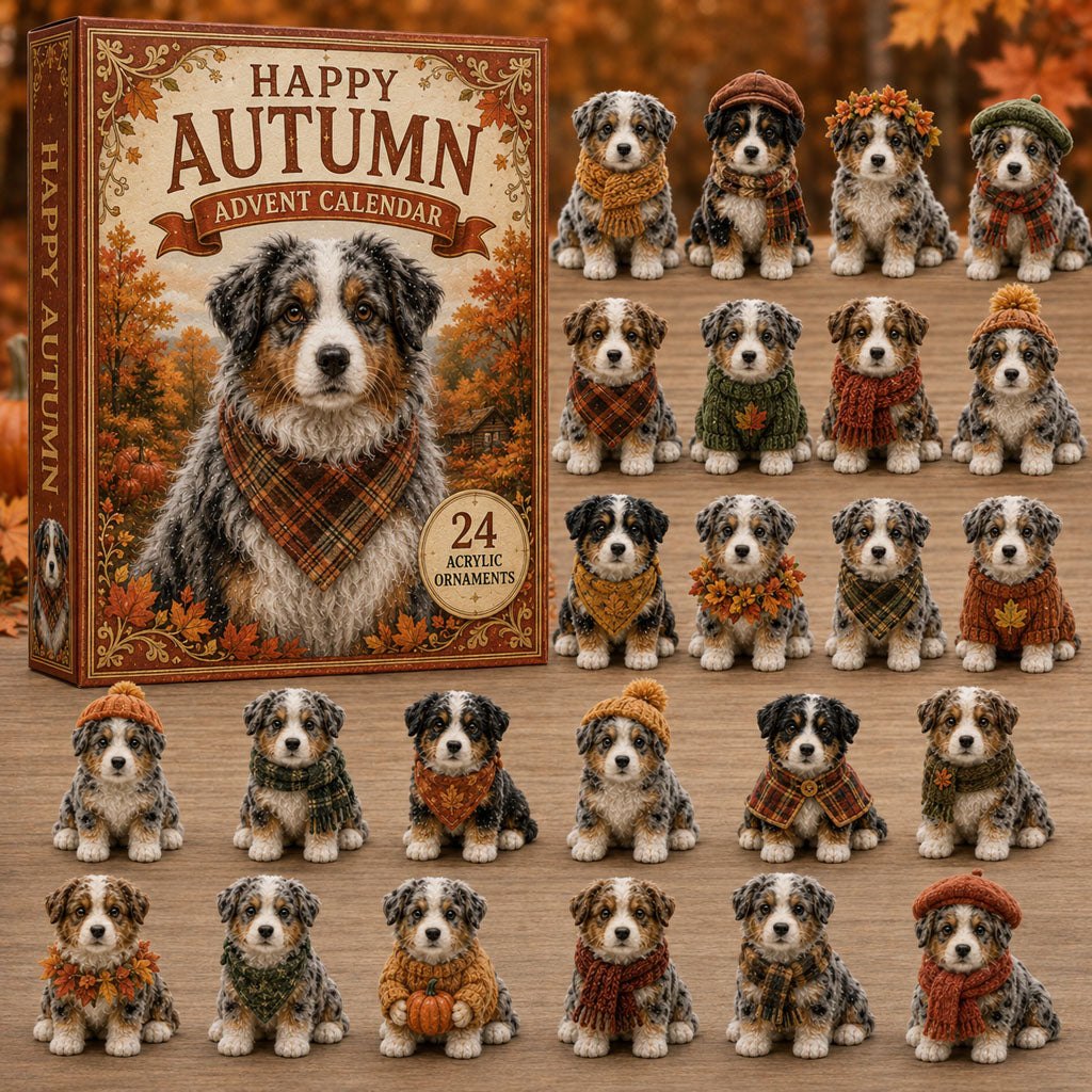 Autumn Australian Shepherd advent calendar