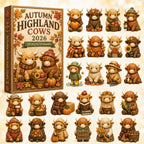 Autumn Highland Cows advent calendar