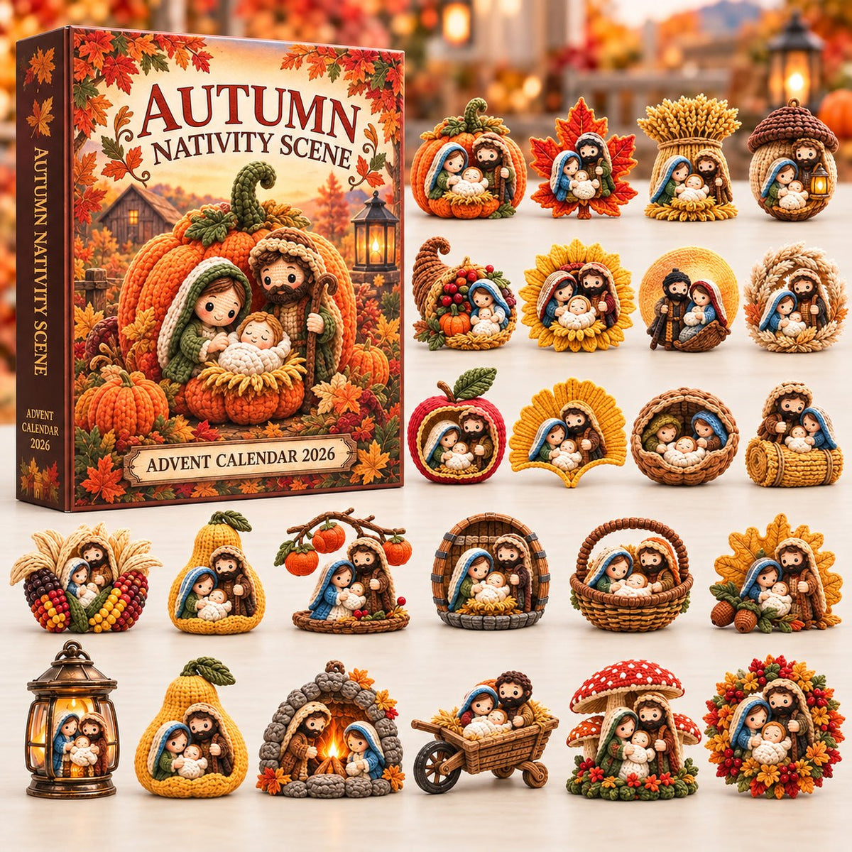 Autumn Nativity Scene advent calendar