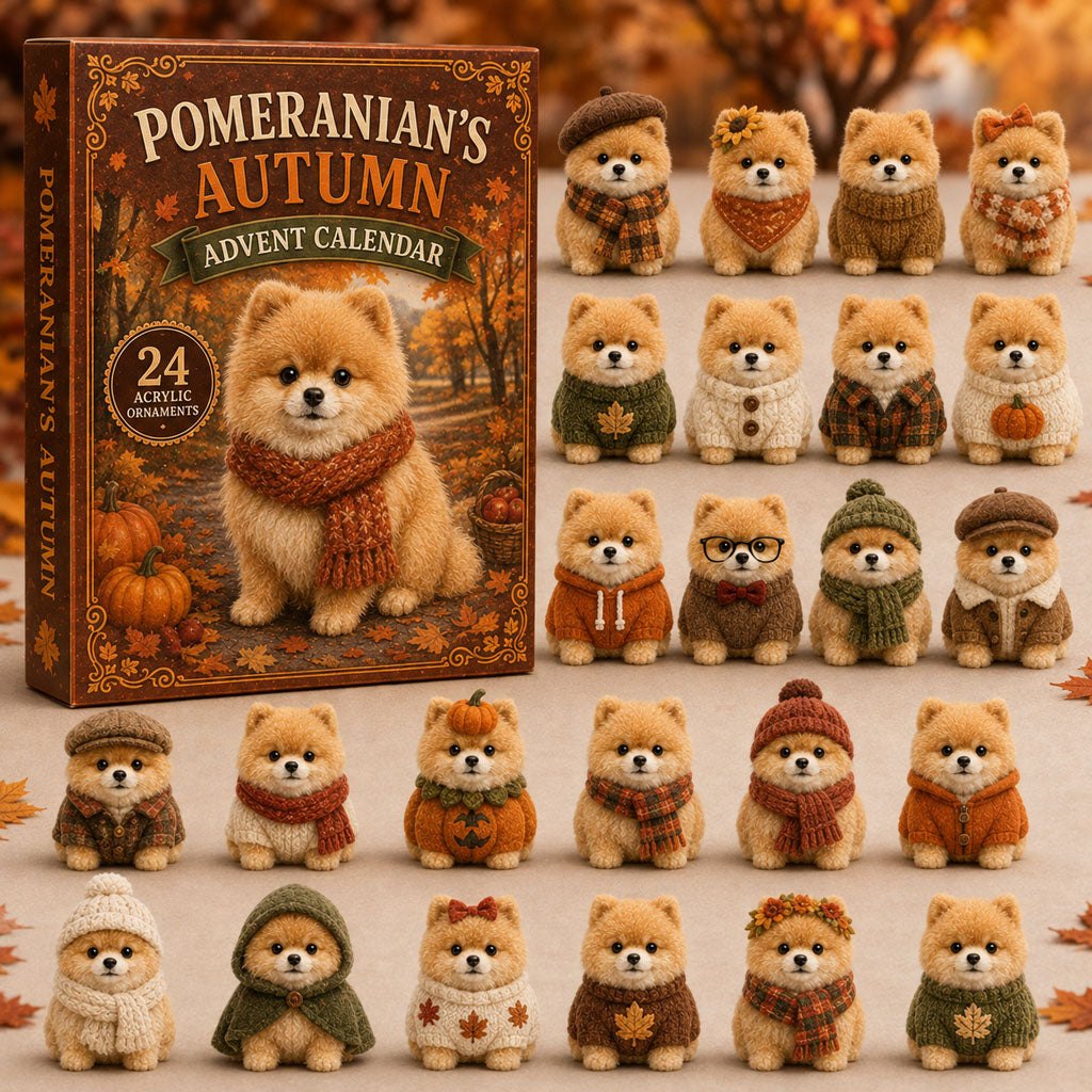 Autumn Pomeranian advent calendar