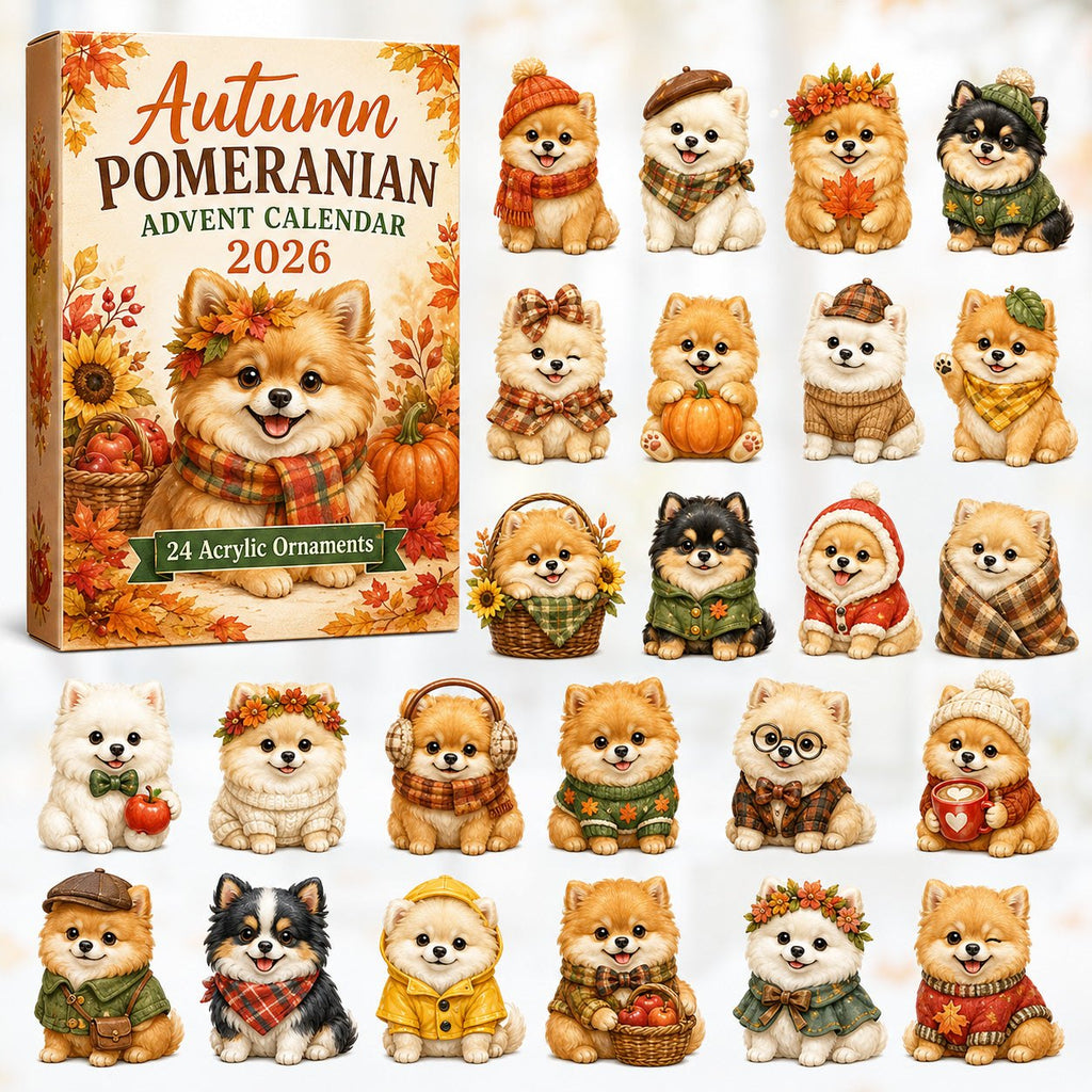 Autumn Pomeranian advent calendar