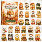 Autumn Pomeranian advent calendar