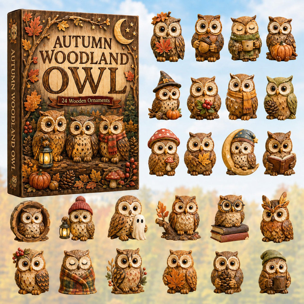 Autumn Woodland Owl advent calendar