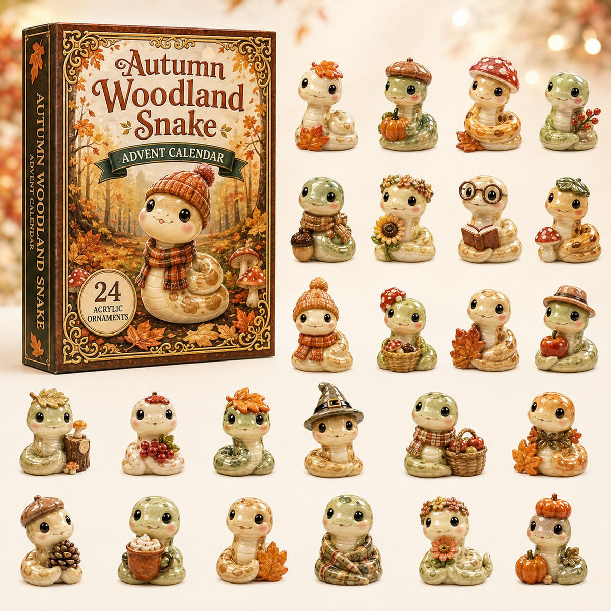Autumn Woodland Snake advent calendar