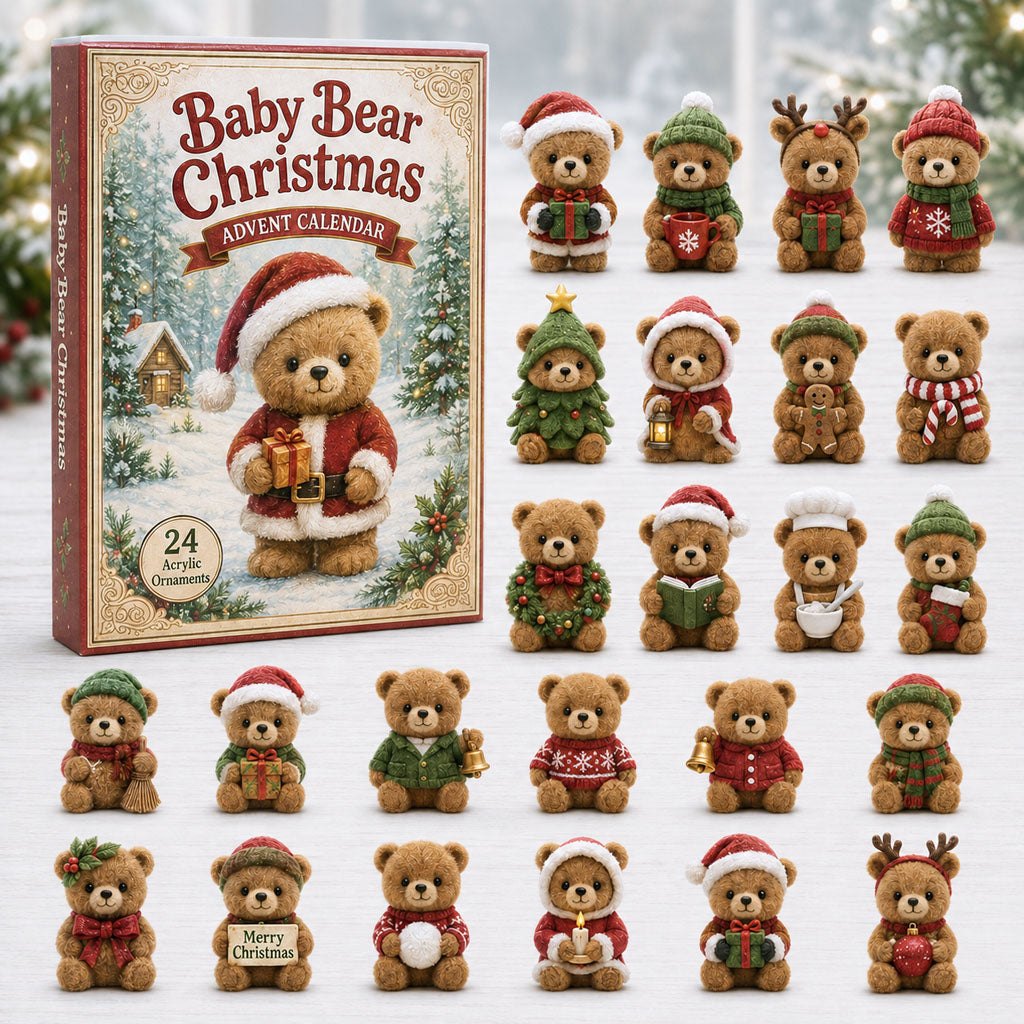 Baby Bear Christmas advent calendar