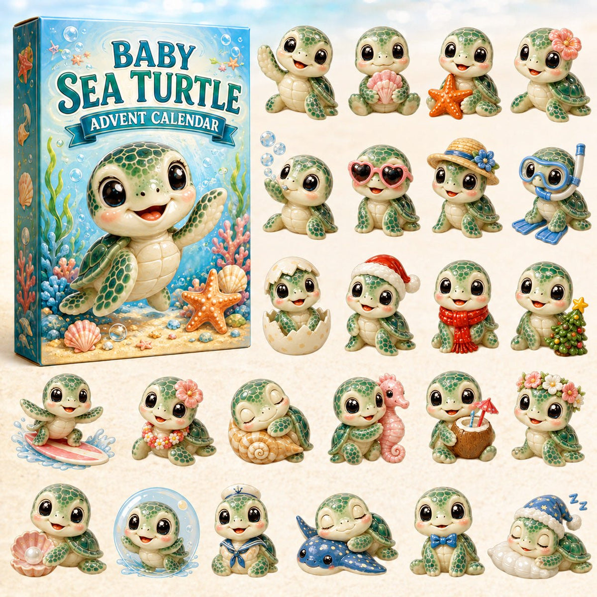 Baby Sea Turtle advent calendar