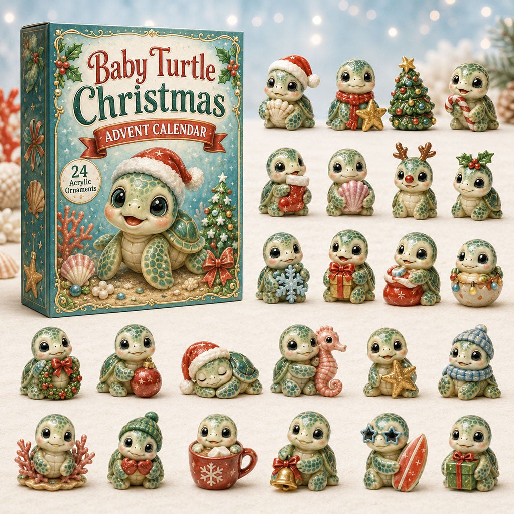 Baby Turtle Chrismast advent calendar