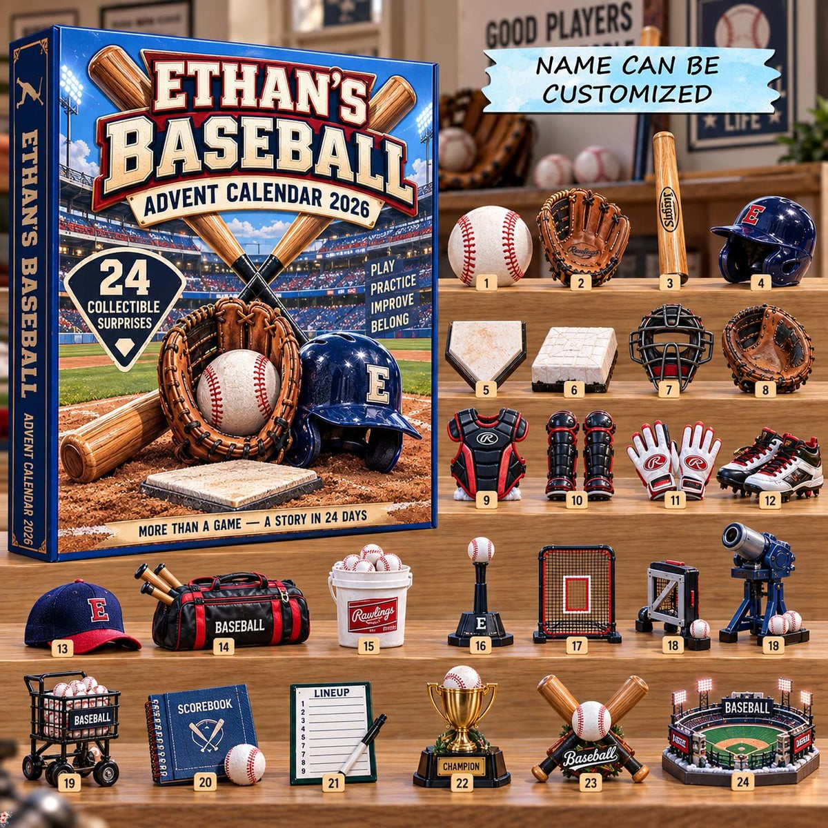 Baseball advent calendar