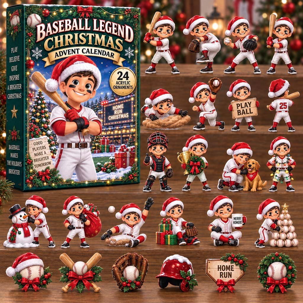 Baseball Legend Christmas advent calendar