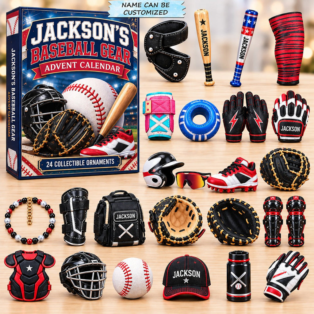 Baseball Player Essentials advent calendar