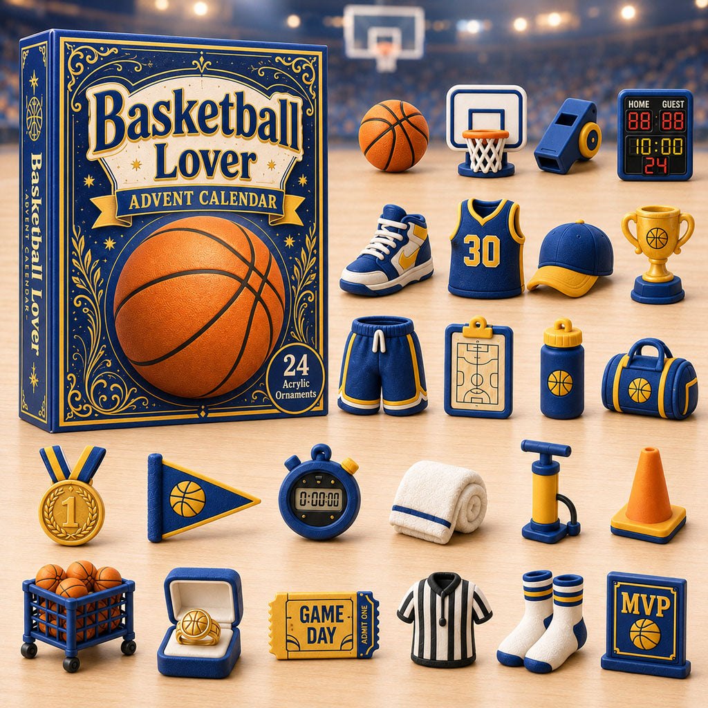 Basketball Blue Theme advent calendar