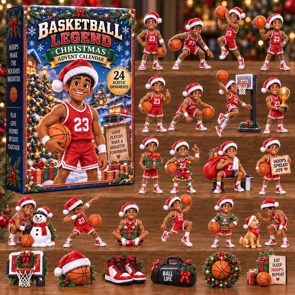 Basketball Legend Christmas advent calendar