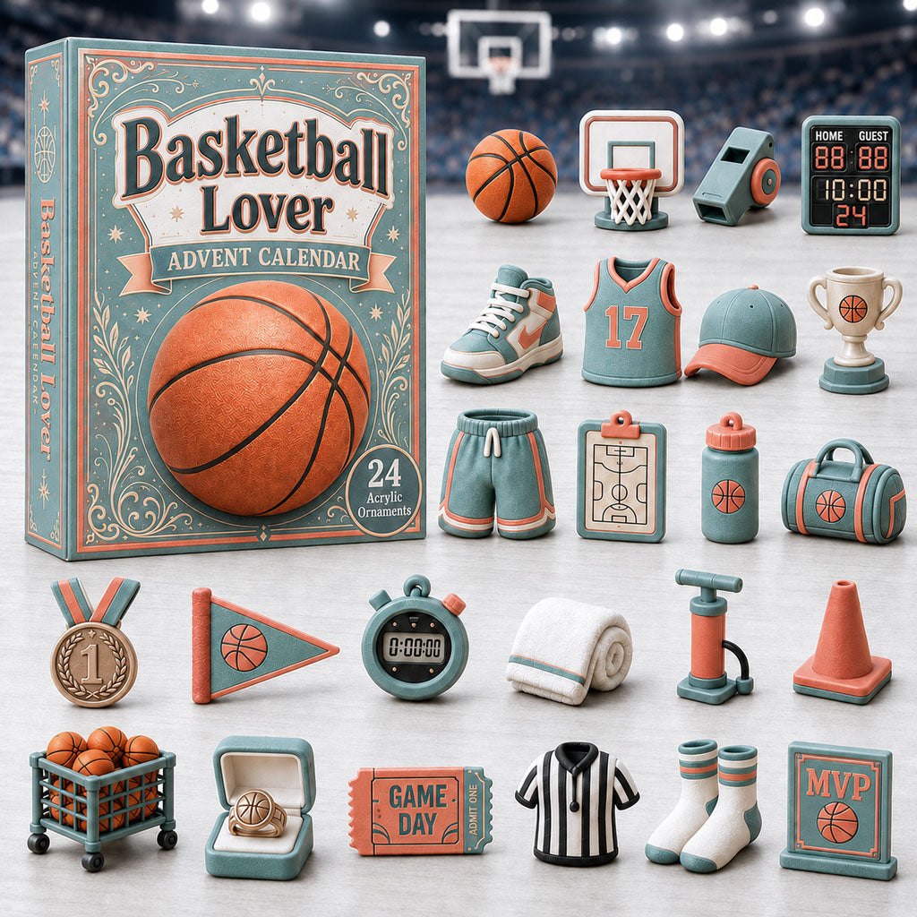 Basketball Turquoise Theme advent calendar