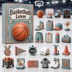 Basketball Turquoise Theme advent calendar
