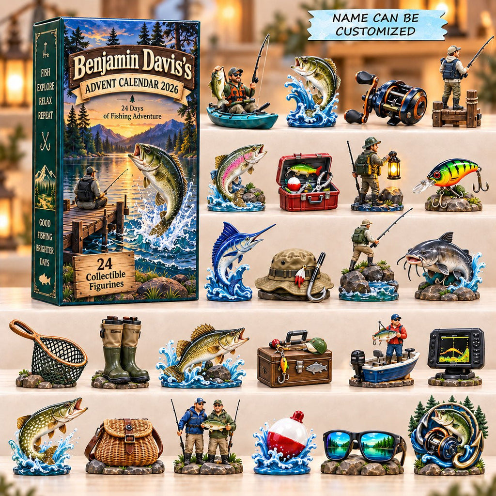 Bass Boat Hooked Wild advent calendar
