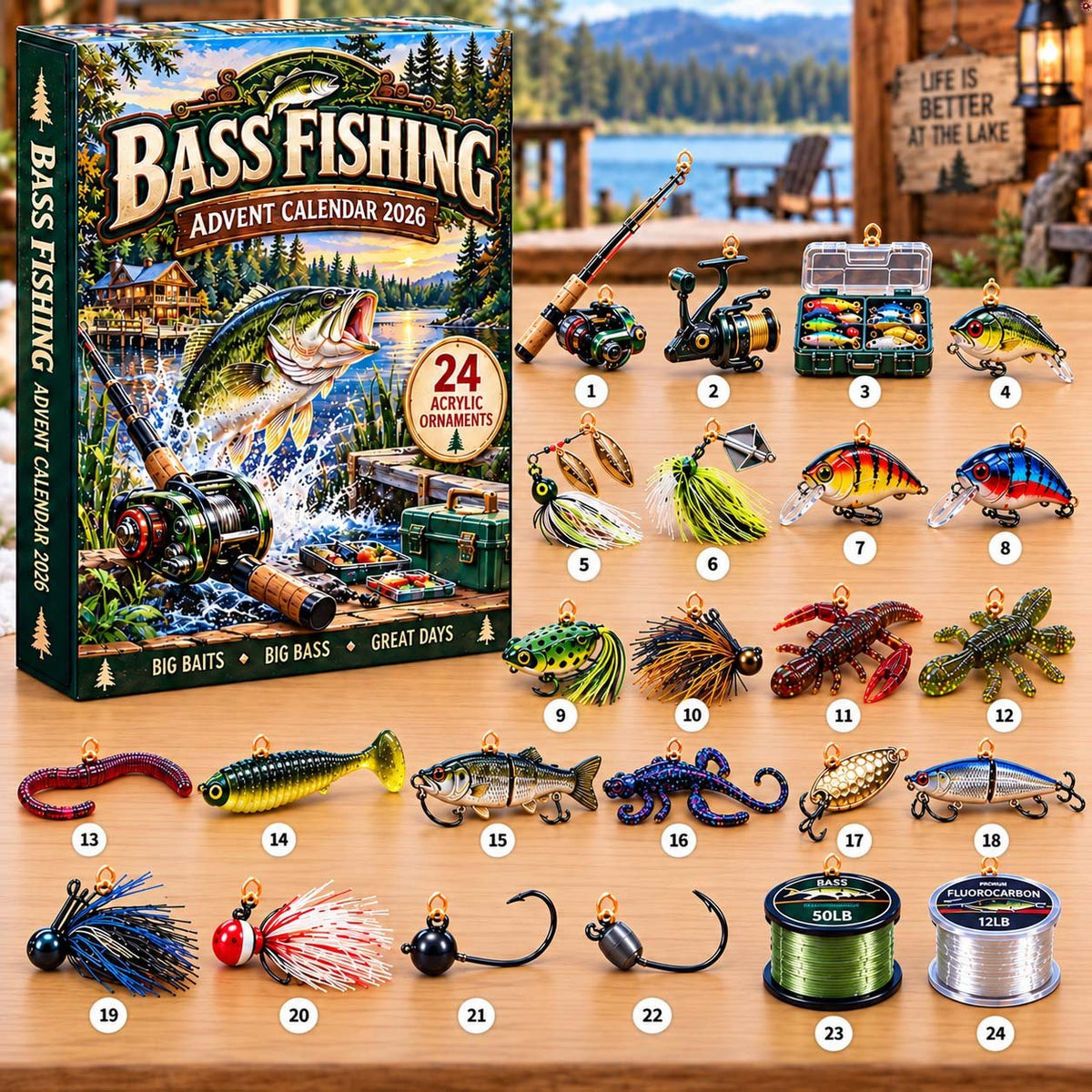 Bass Fishing advent calendar