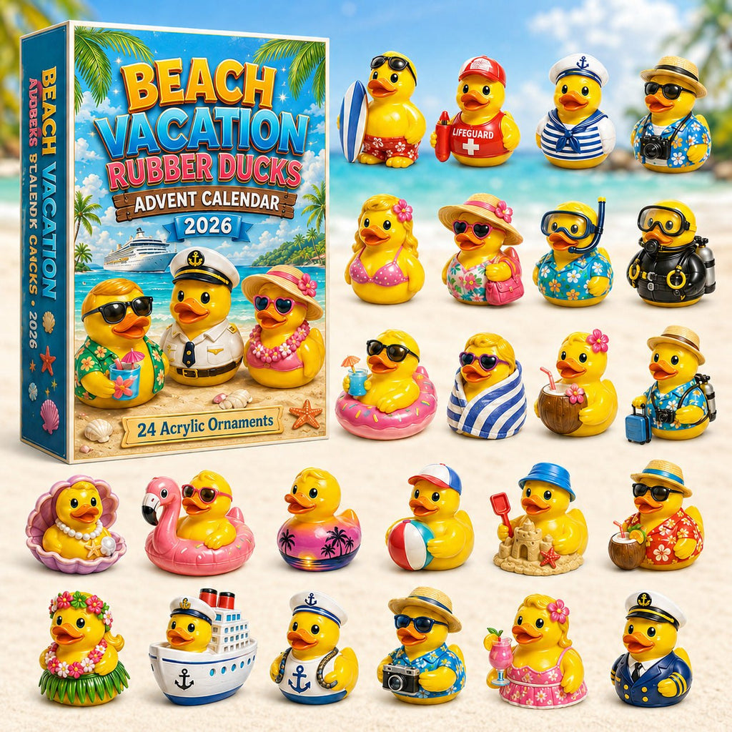 Beach Vacation Rubber Duck advent calendar