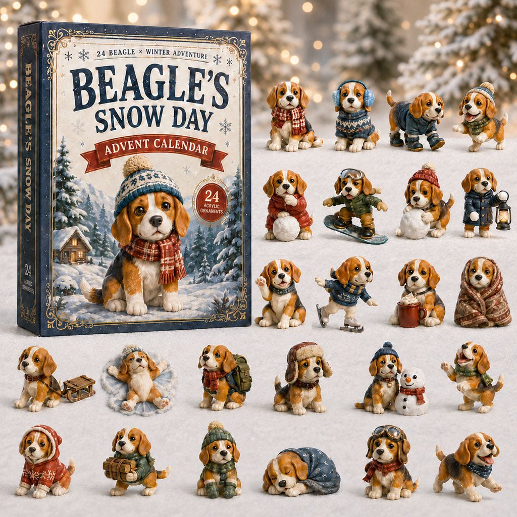 Beagle Snow Day advent calendar