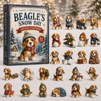 Beagle Snow Day advent calendar