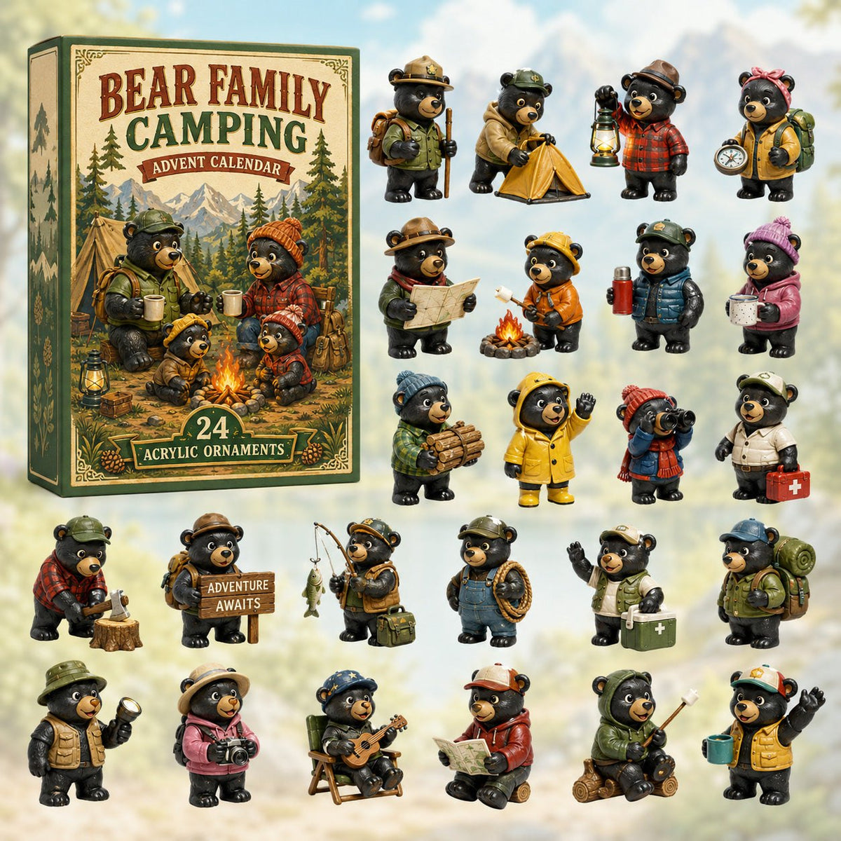 Bear Family Camping advent calendar