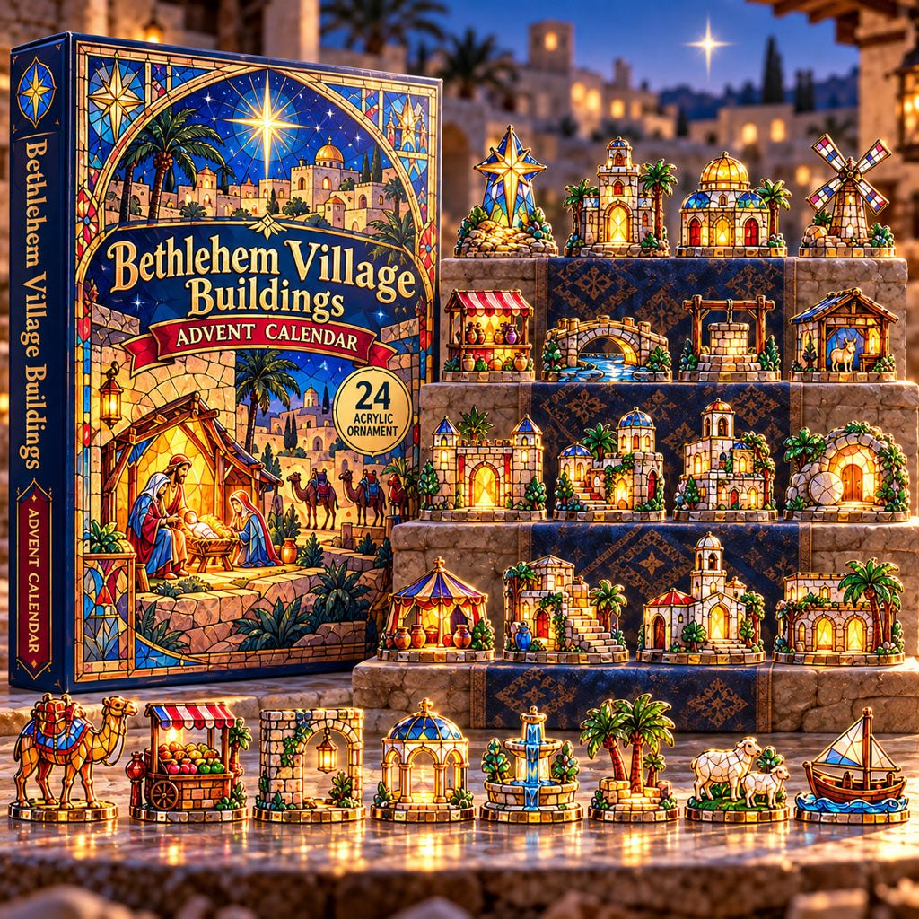 Bethlehem Village Buildings advent calendar