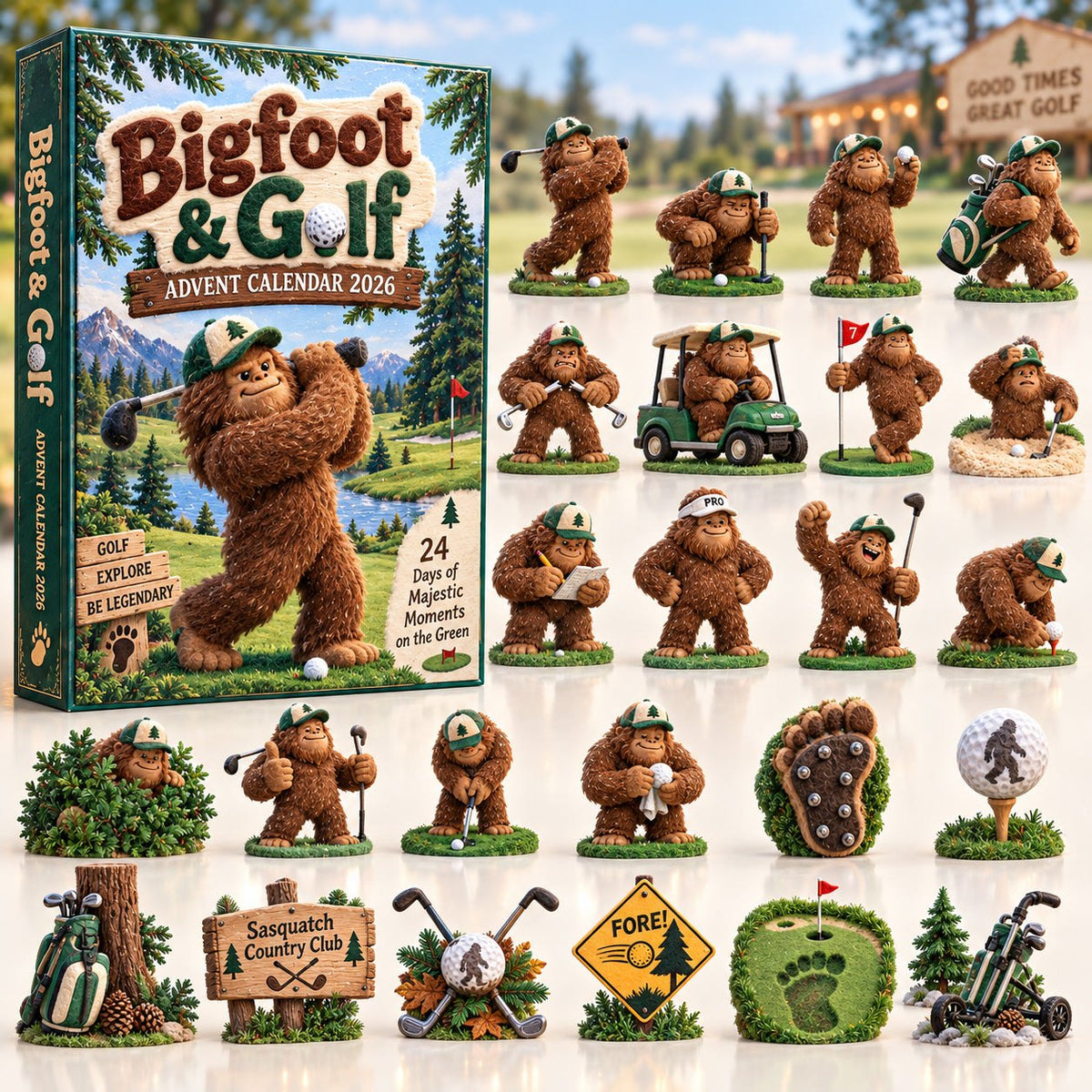 Bigfoot And Golf advent calendar
