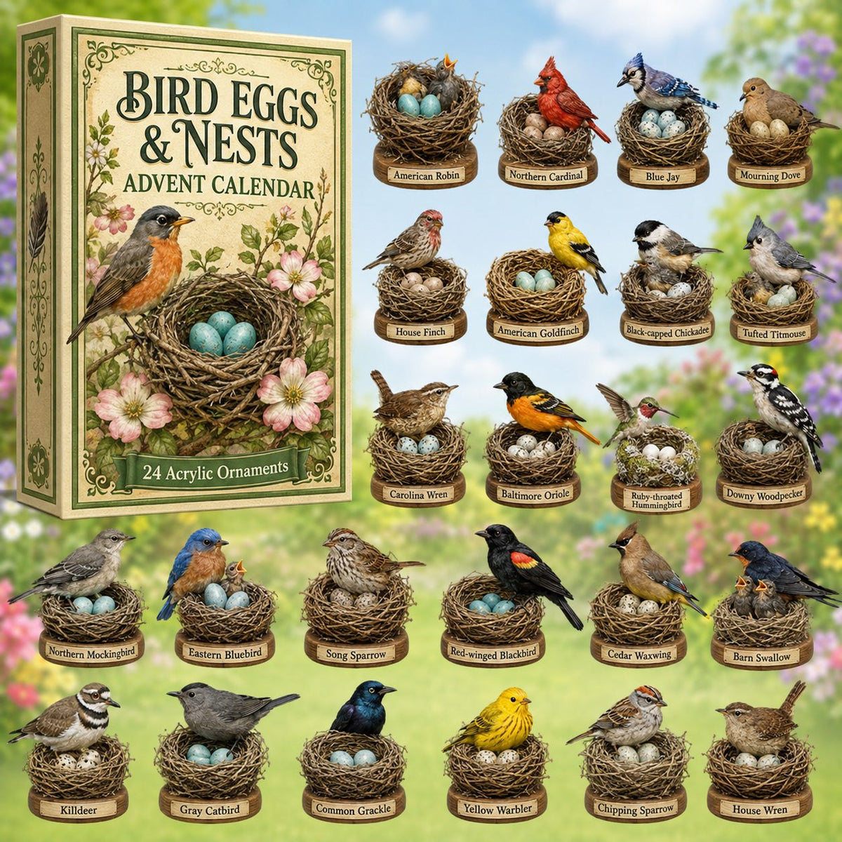 Bird Eggs & Nests advent calendar