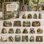 Birdhouse Collecting advent calendar box and 24 printed acrylic charms