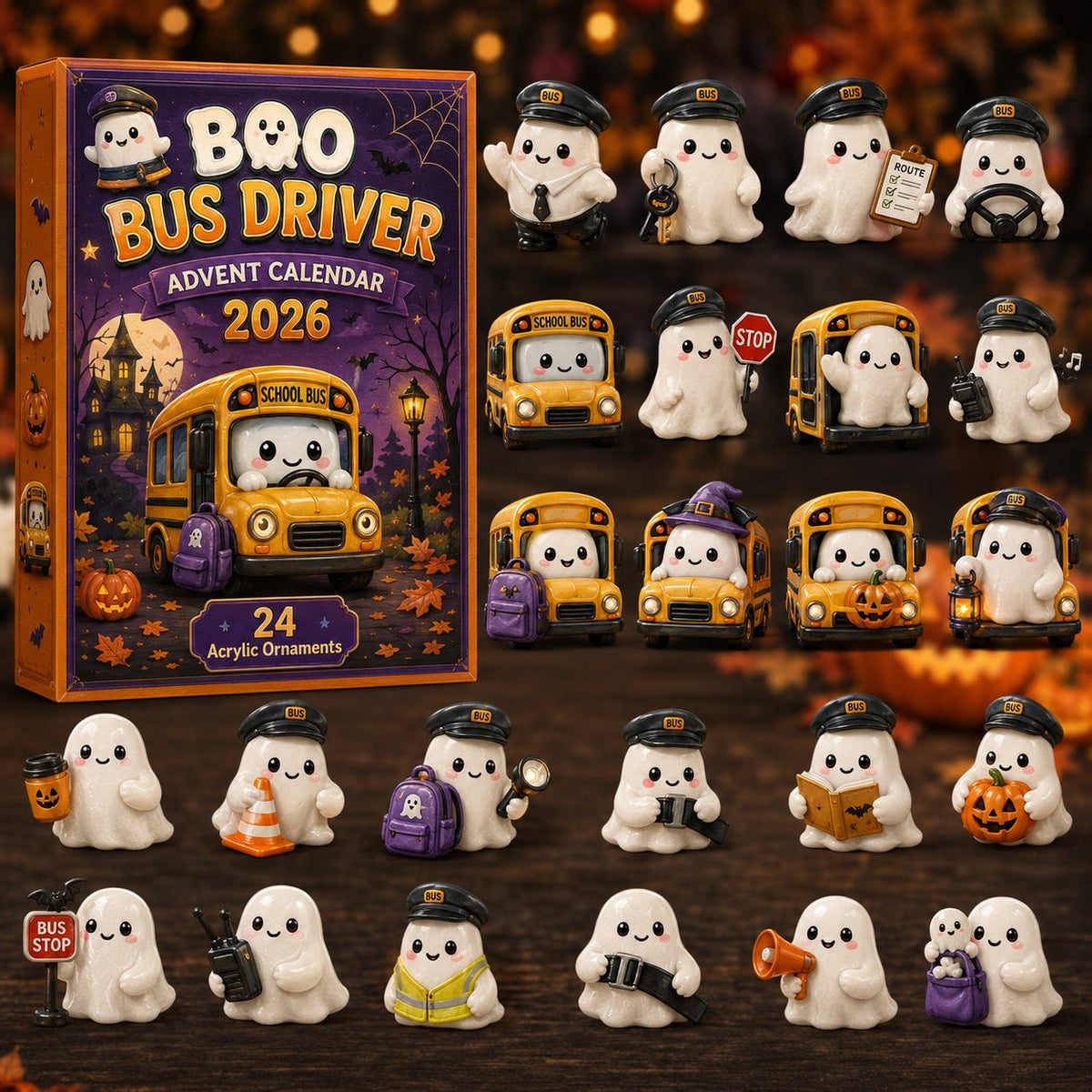 Boo Bus Driver advent calendar