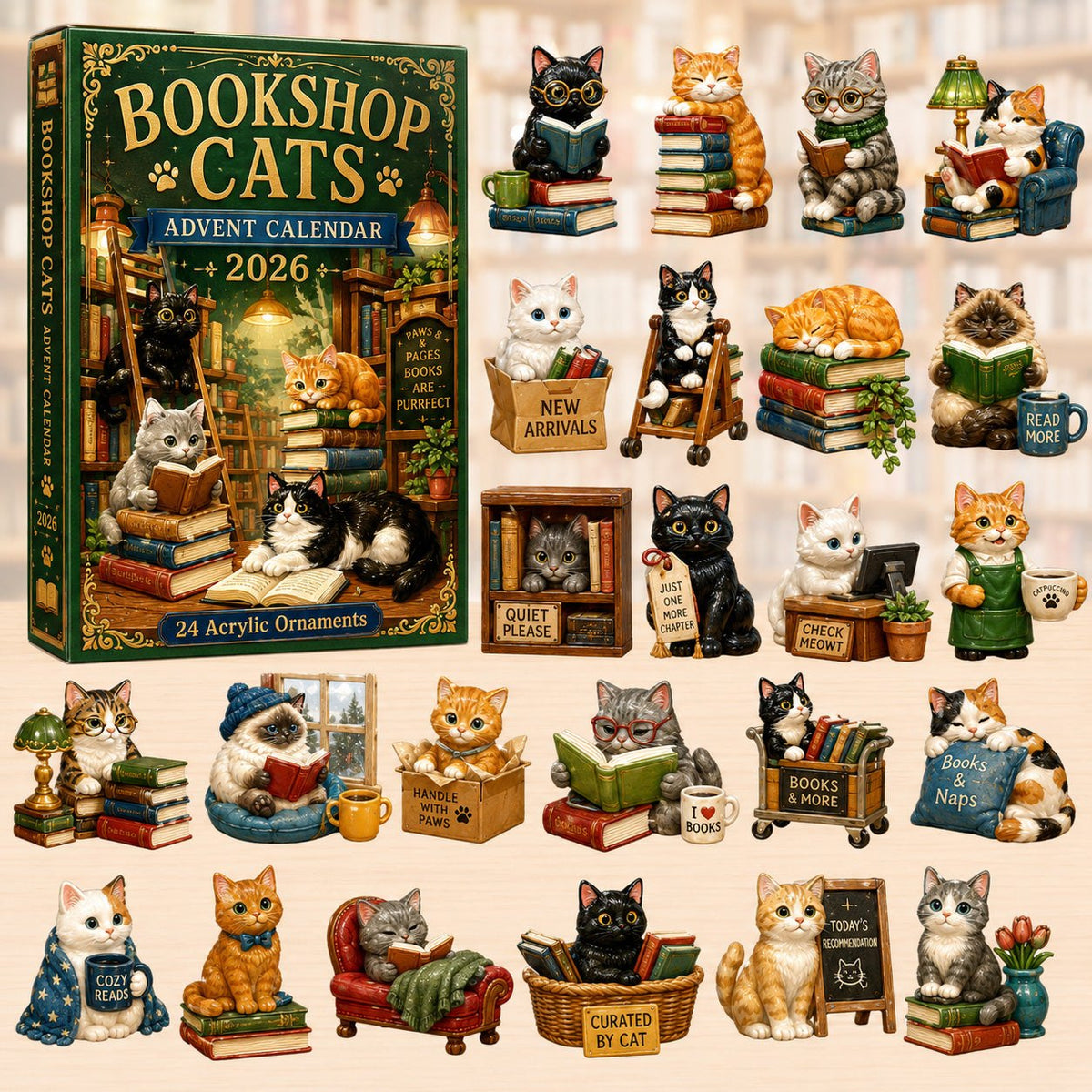 Bookshop Cats advent calendar
