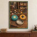 Bottle Cap Archive Stretched Canvas Wall Art with original printed optical 3D artwork