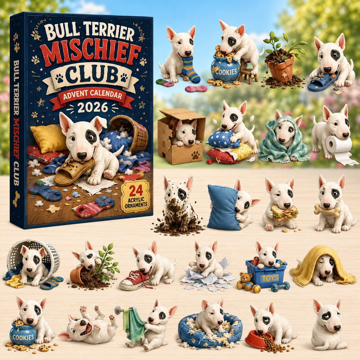 Bull Terrier Mischief Club advent calendar