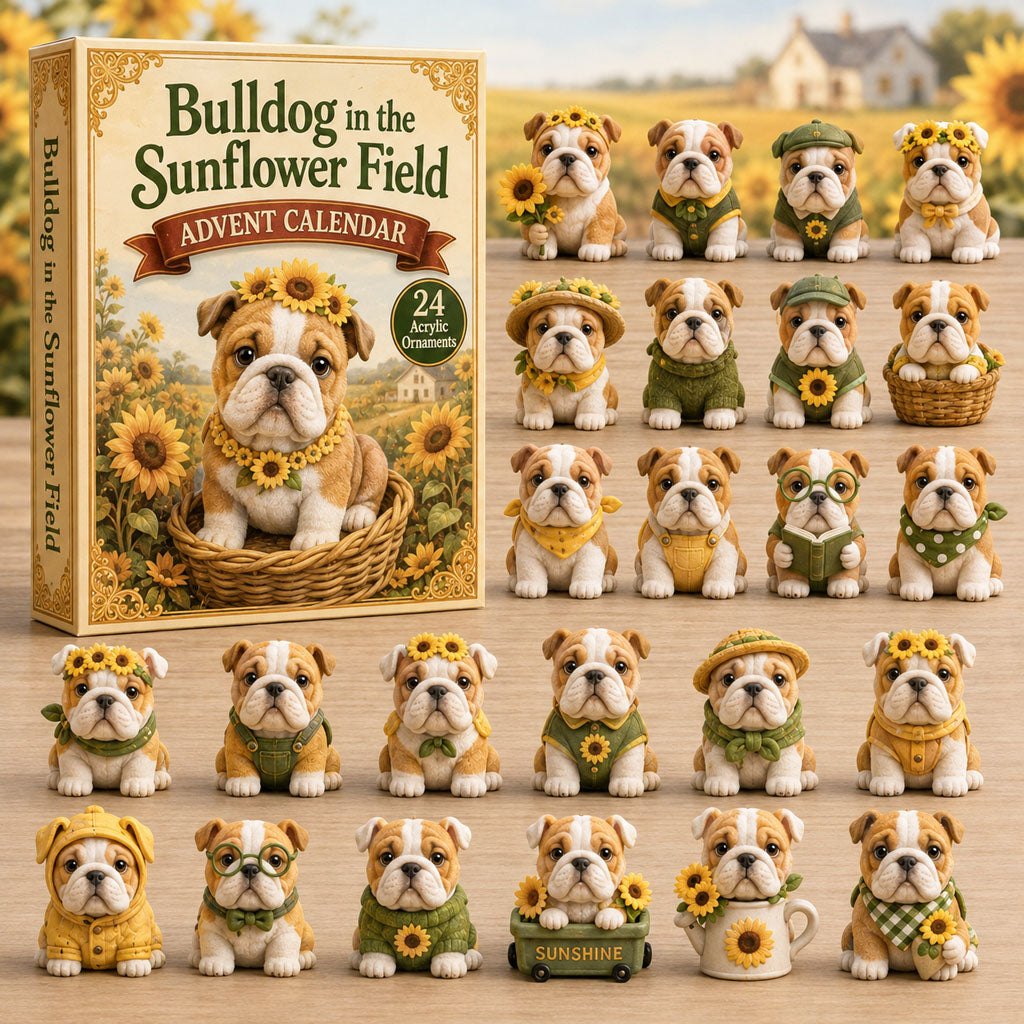 Bulldog In The Sunflower Field advent calendar