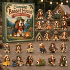 Camping Basset Hound advent calendar