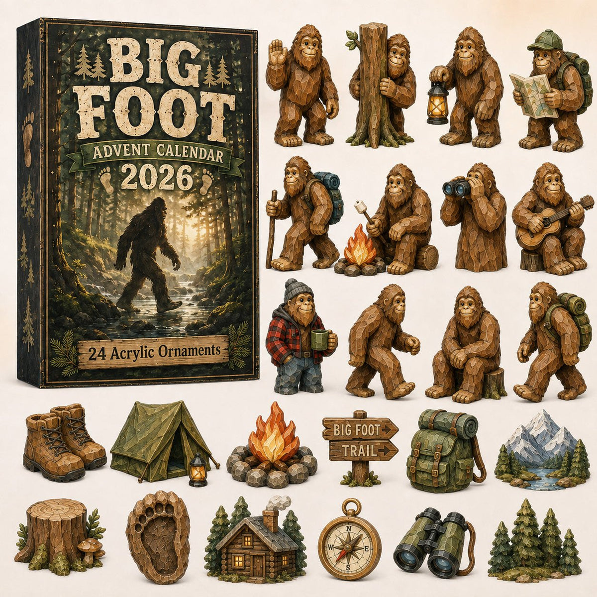 Camping Big Foot advent calendar