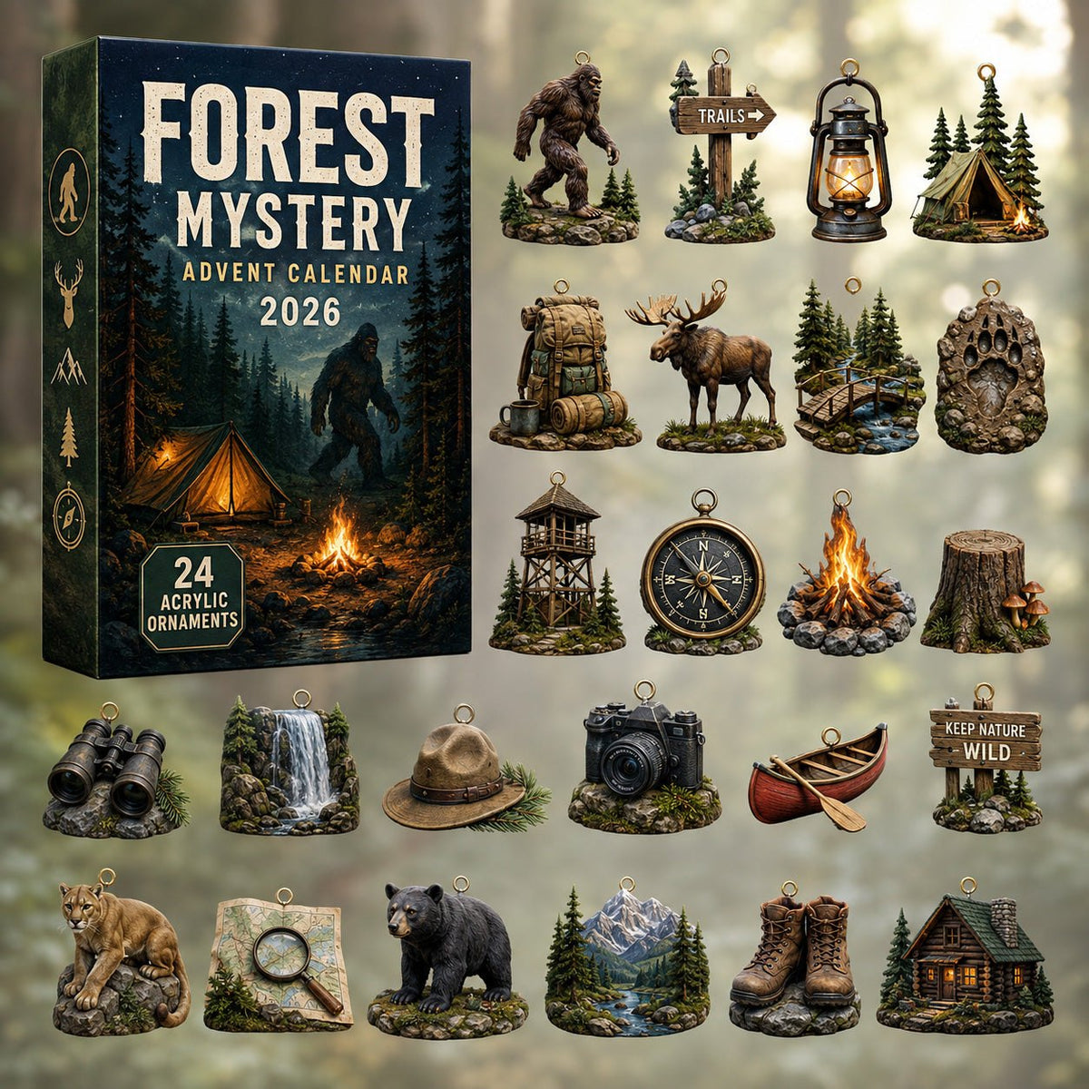Camping Forest Mystery advent calendar