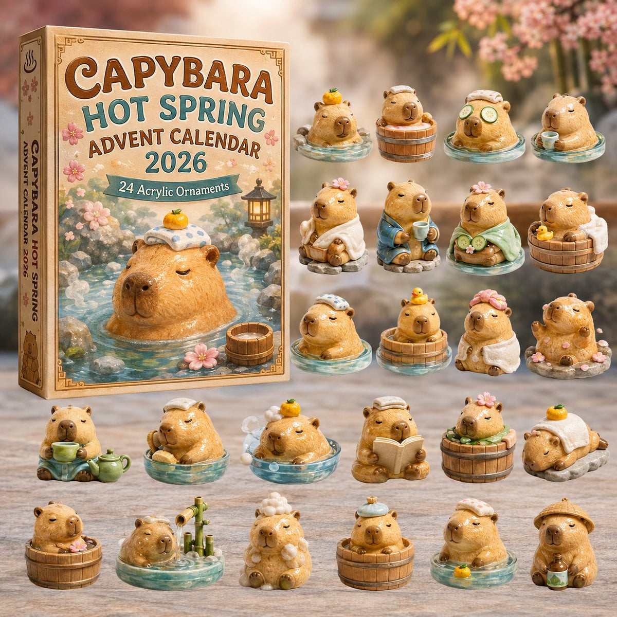 Capybara Hot Spring advent calendar
