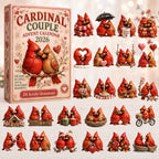 Cardinal Couple advent calendar