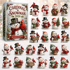 Cardinal & Snowman advent calendar
