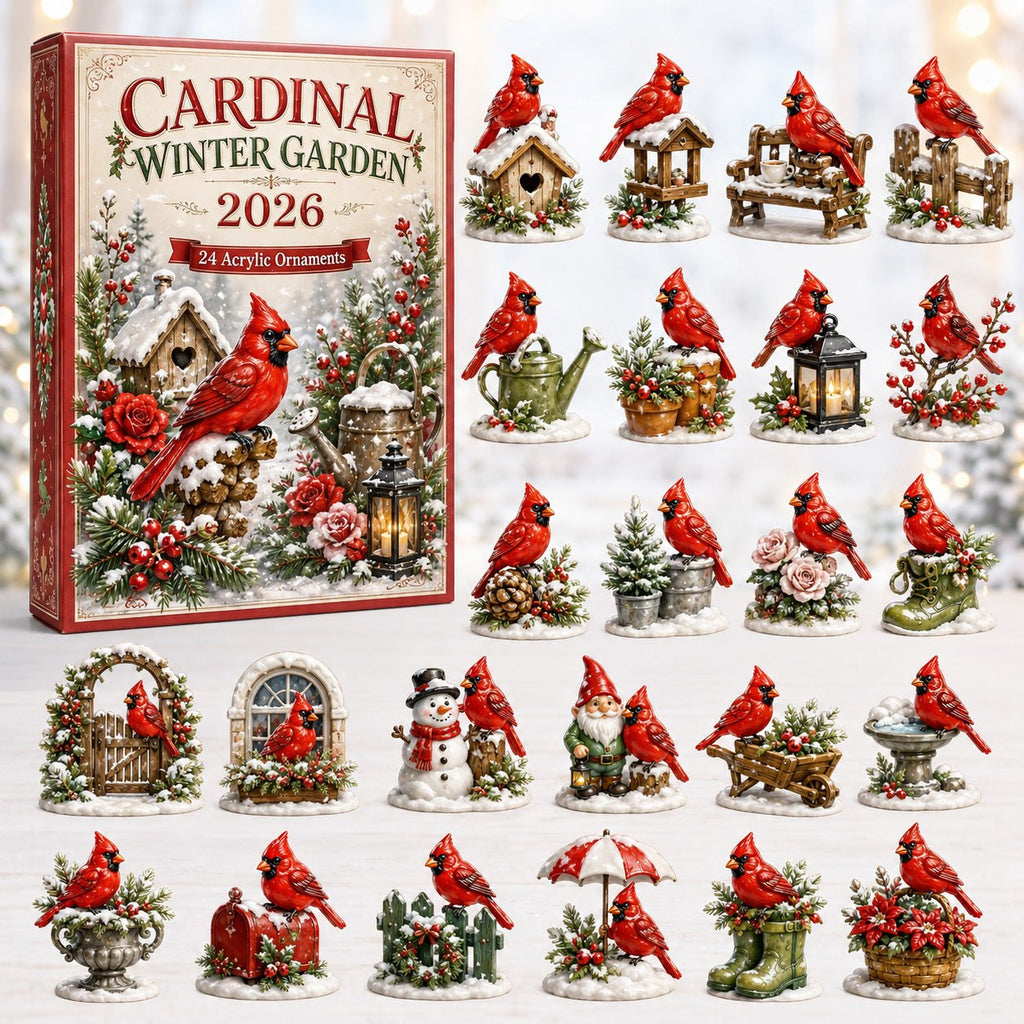 Cardinal Winter Garden advent calendar