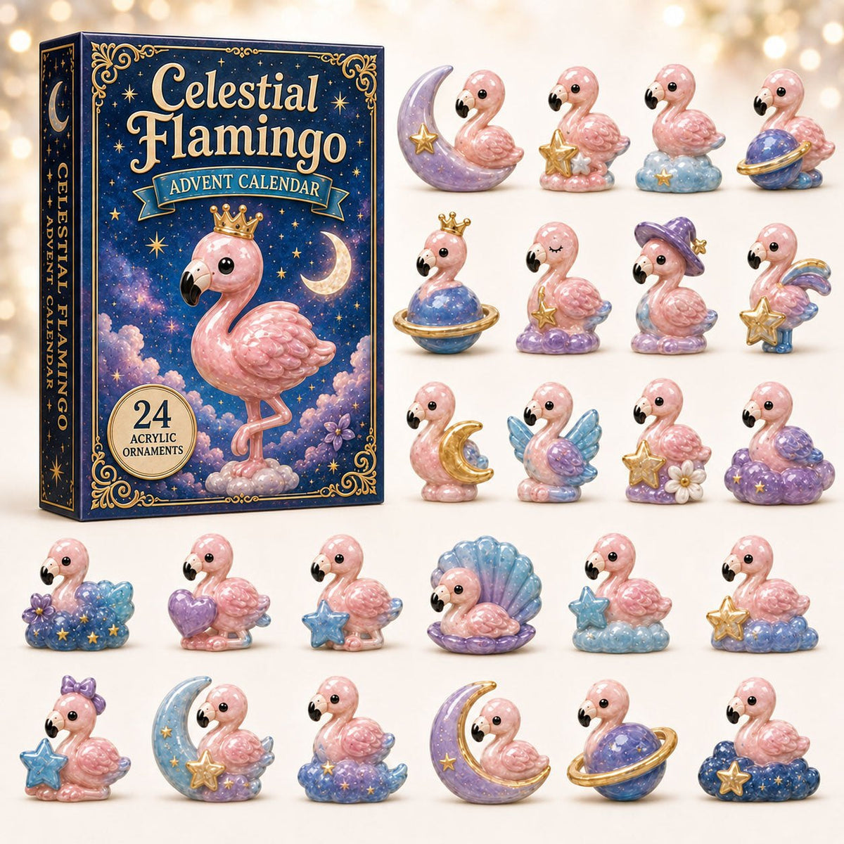 Celestial Flamingo advent calendar
