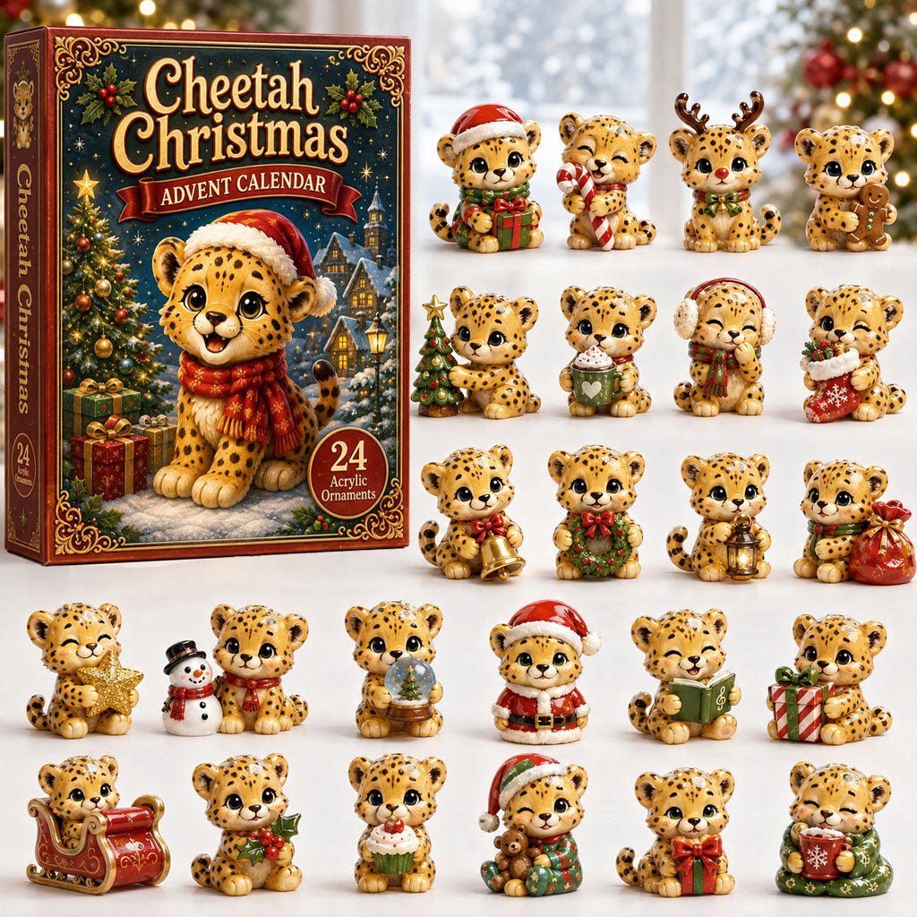 Cheetah Christmas advent calendar