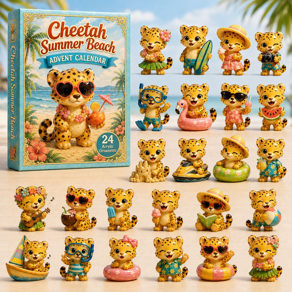 Cheetah Summer Beach advent calendar