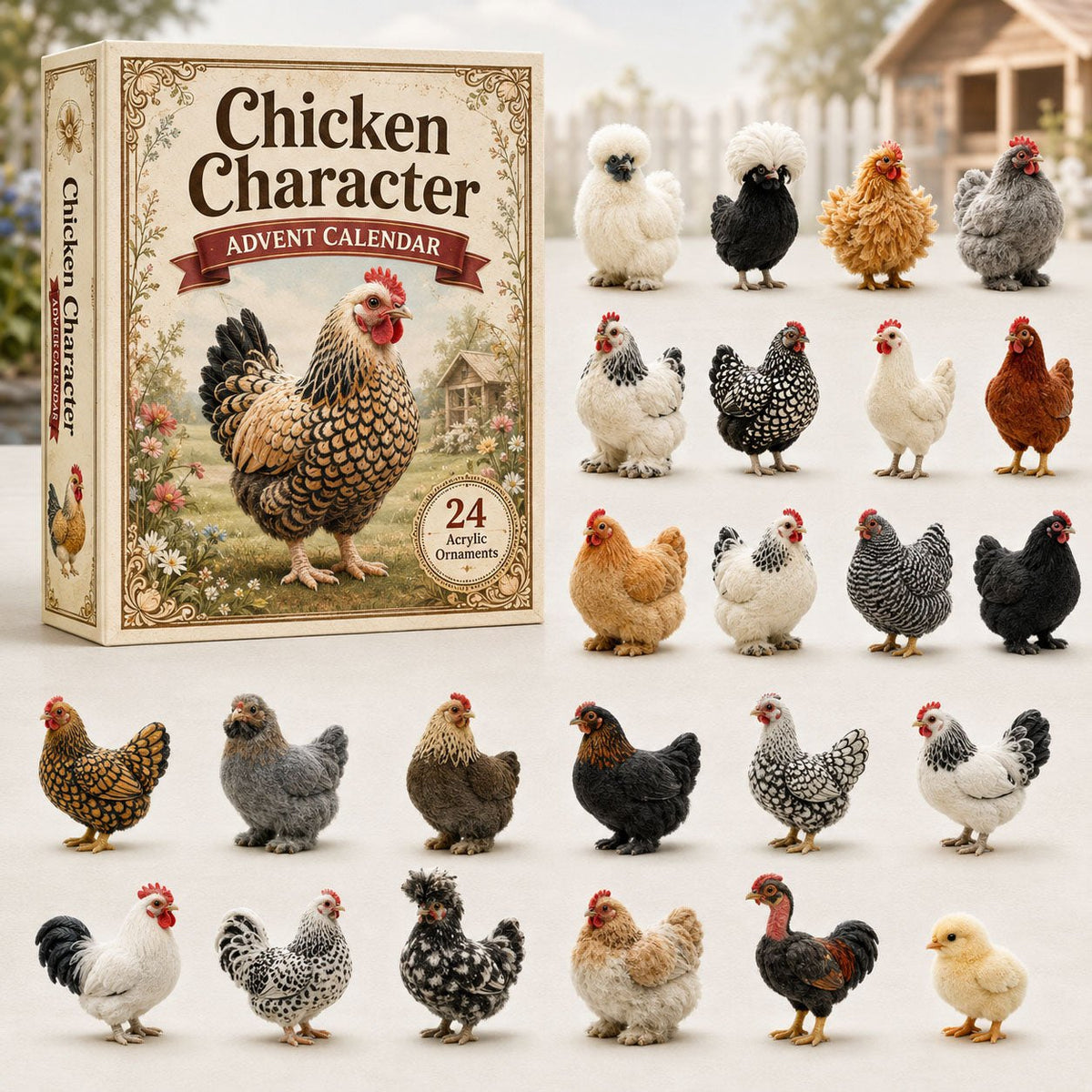 Chicken Character advent calendar