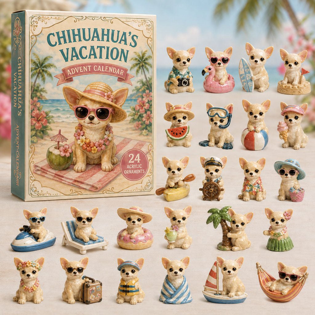 Chihuahua Beach Vacation advent calendar