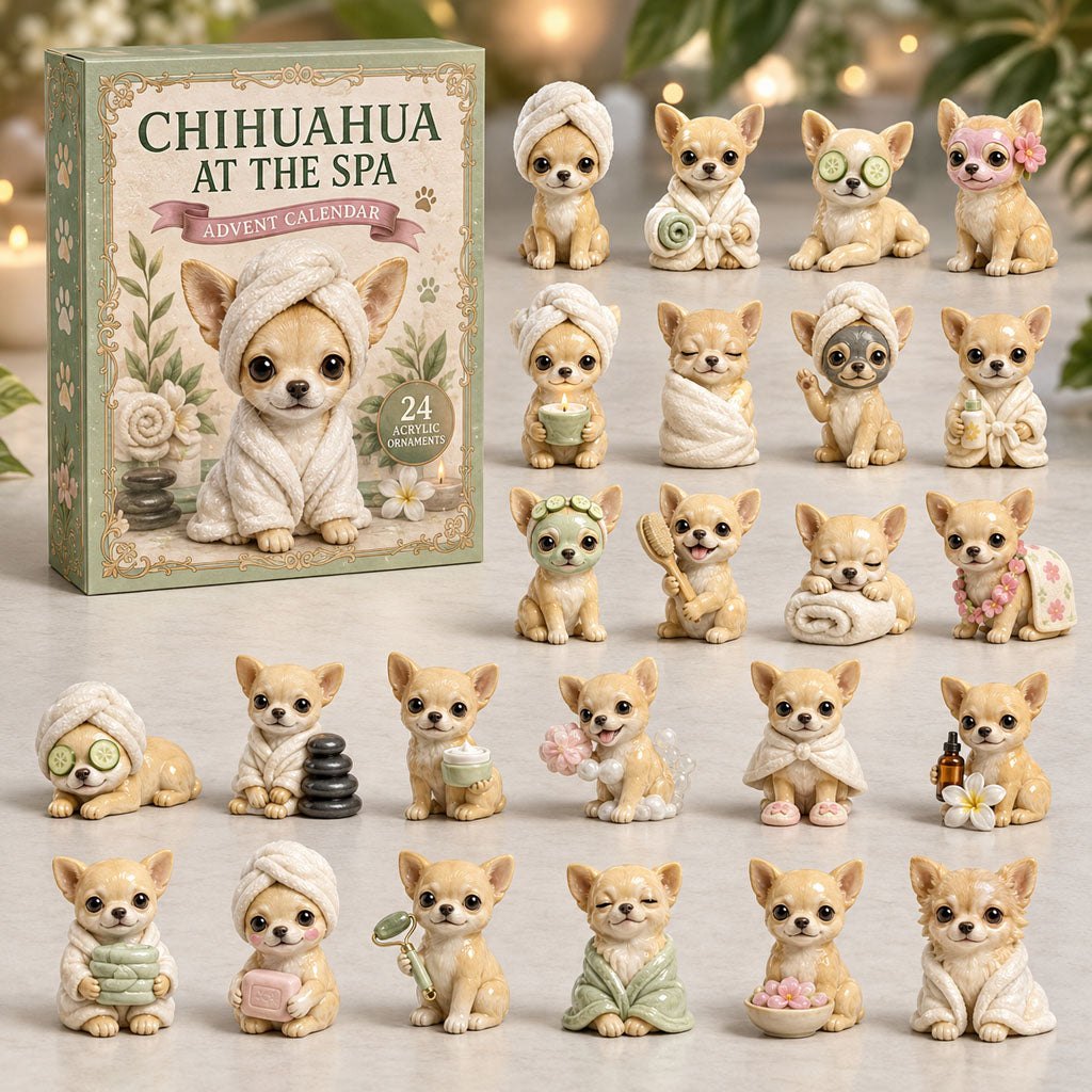 Chihuahua Spa Day advent calendar