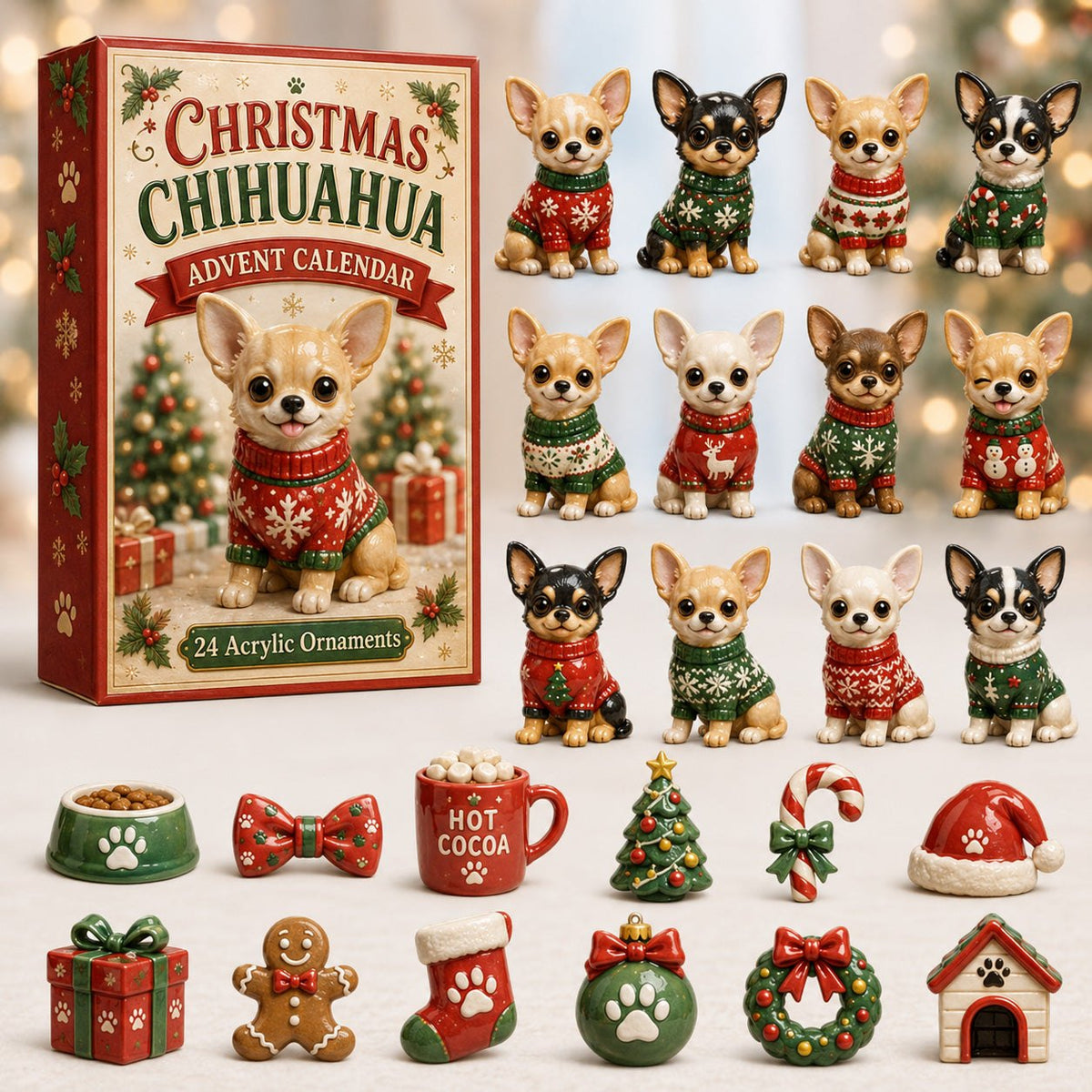 Chihuahua Ugly Sweater advent calendar