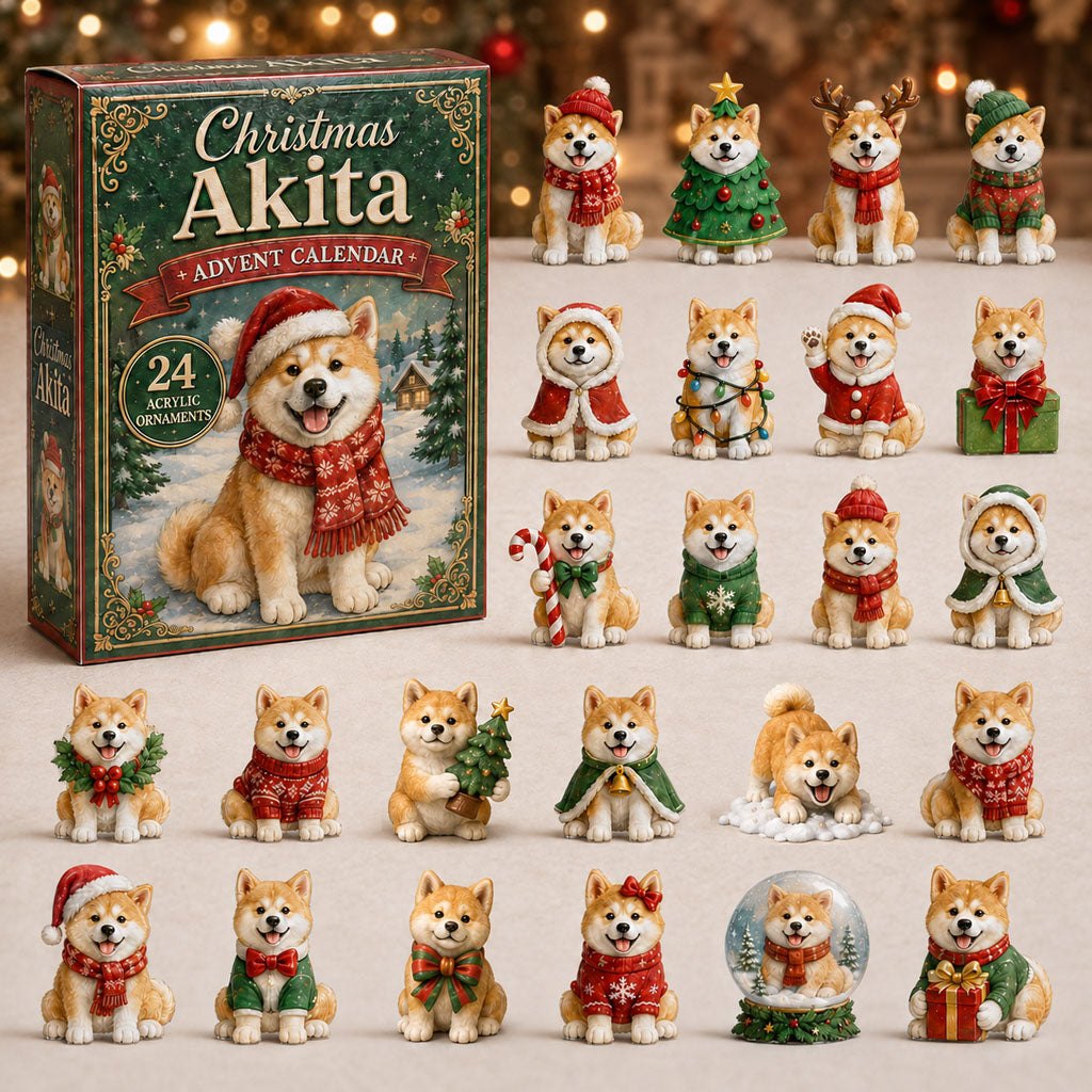 Christmas Akita advent calendar
