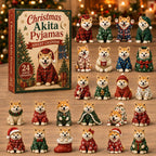 Christmas Akita Pyjamas advent calendar