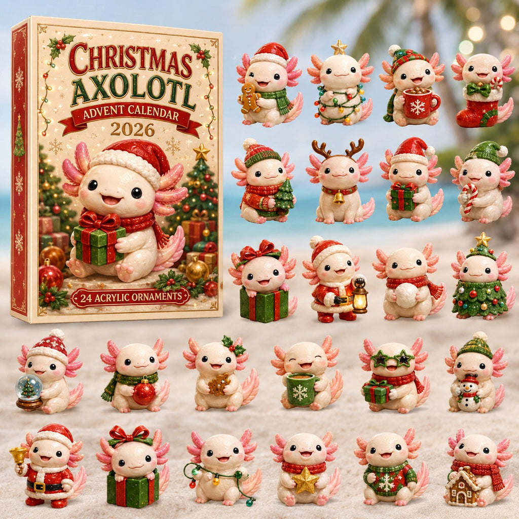 Christmas Axolotl advent calendar